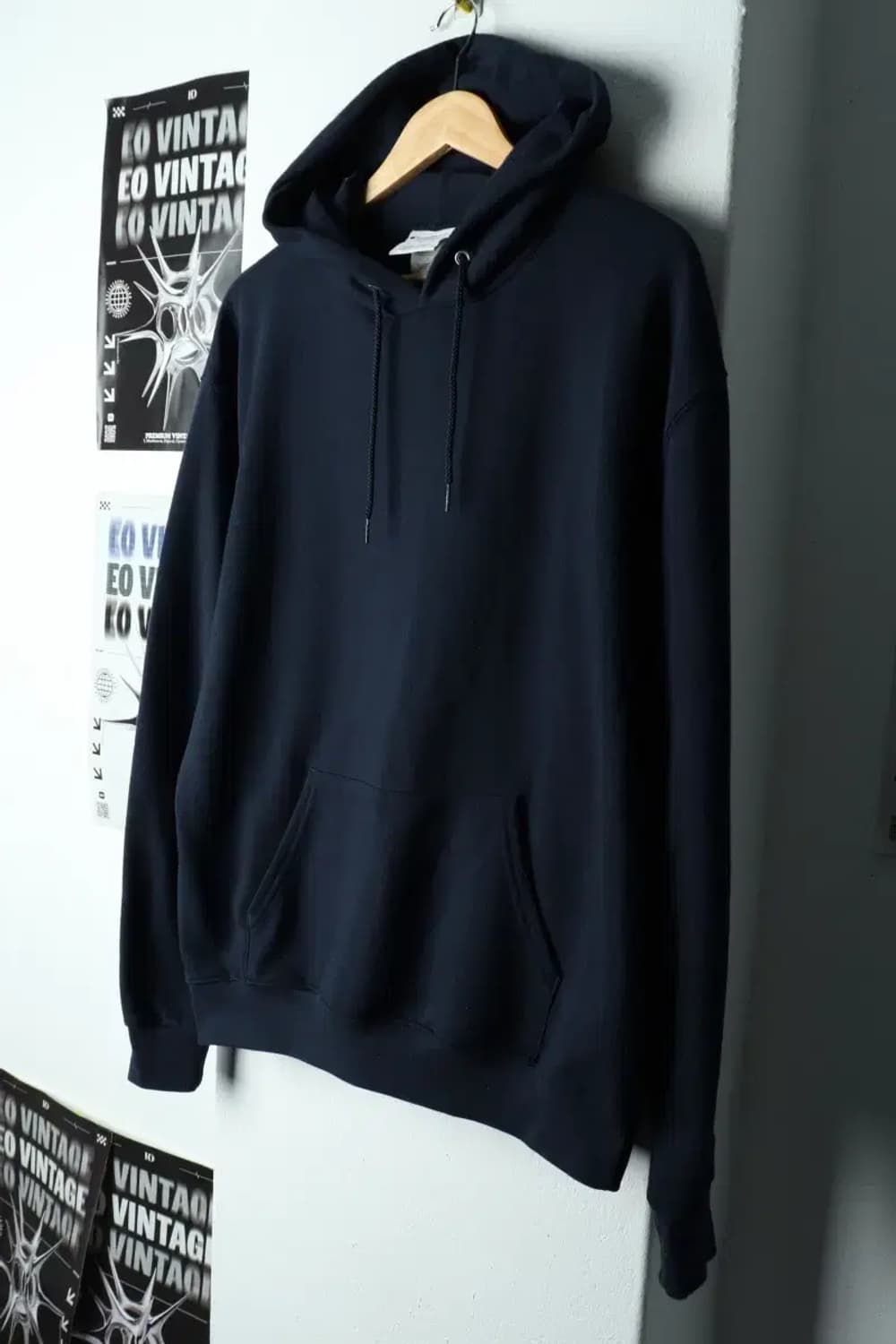 (2XL) 챔피온 후드티셔츠 빅사이즈 네이비 기모-15F40 상품이미지1