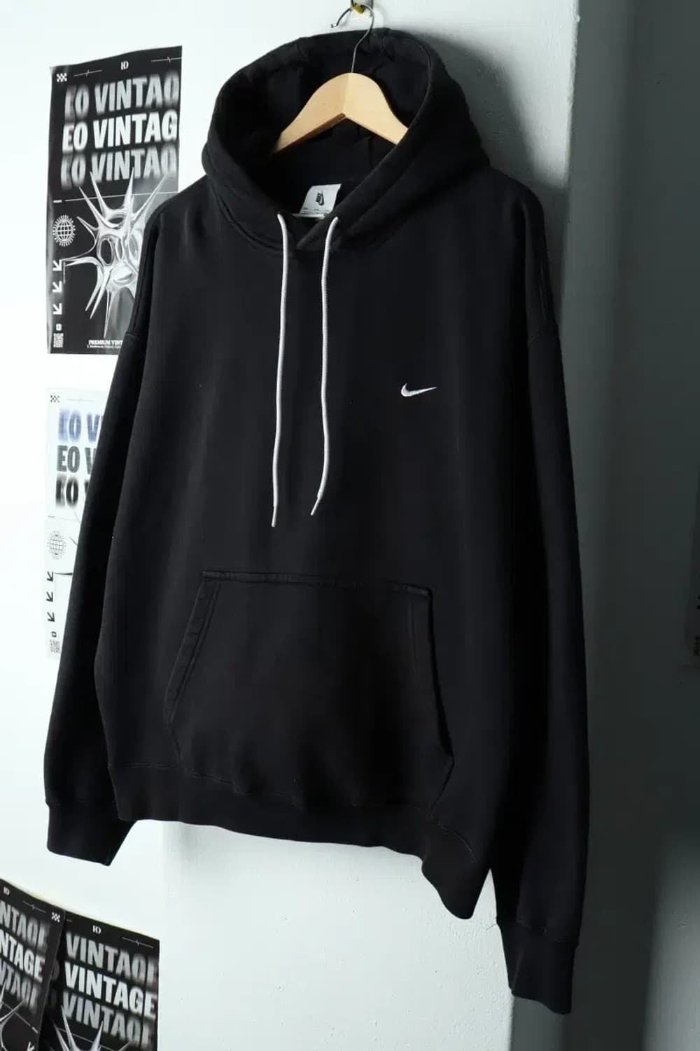 (2XL) 나이키 후드티셔츠 빅사이즈 블랙 기모-15F41 상품이미지1