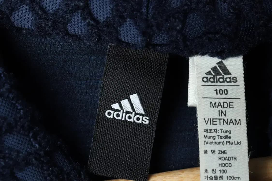 (L) 아디다스 후드집업 네이비 폴리 올드스쿨-15F44 상품이미지7