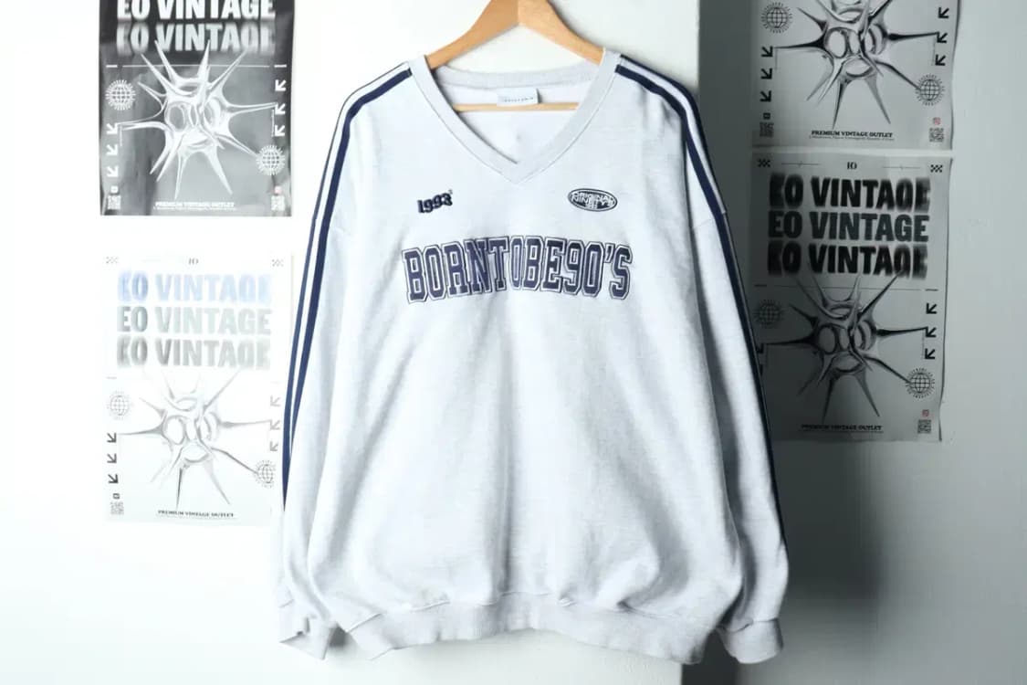 (F) 스튜디오 맨투맨 티셔츠 블록코어 멜란지-15F47 상품이미지2