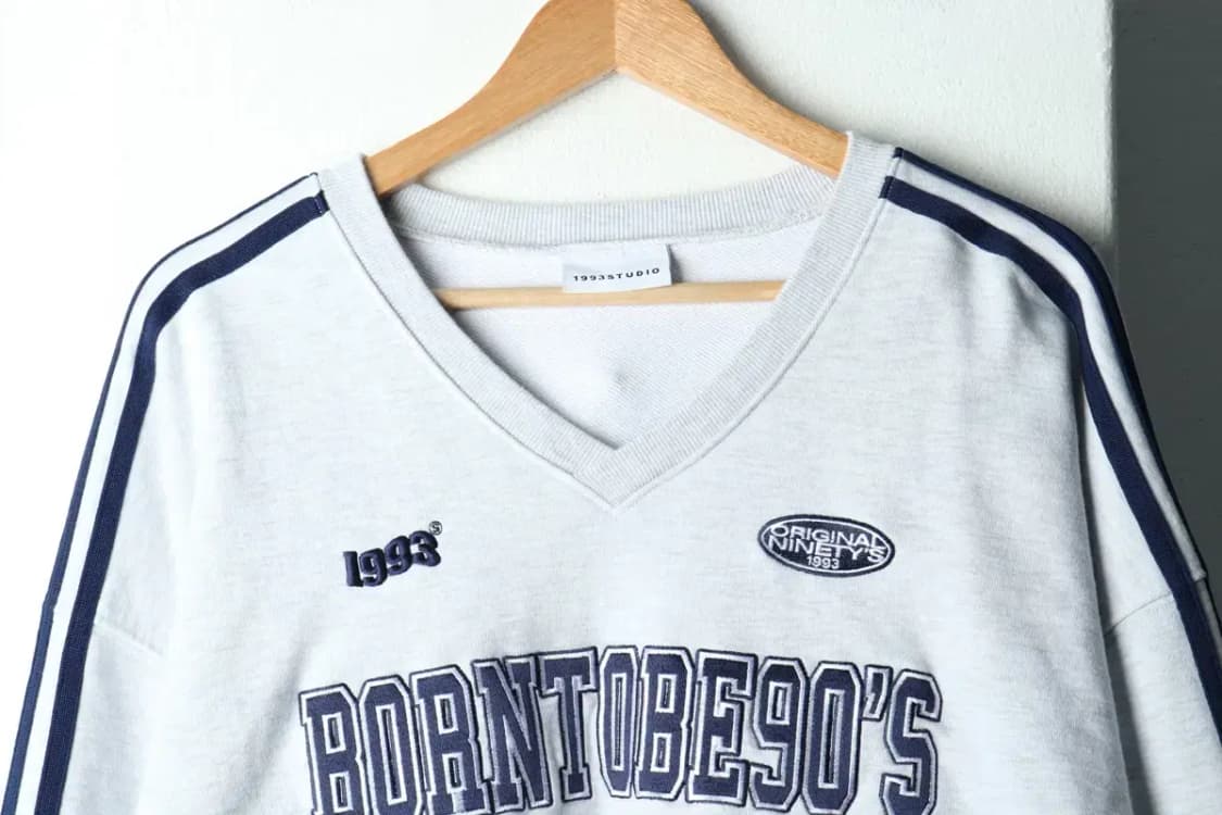 (F) 스튜디오 맨투맨 티셔츠 블록코어 멜란지-15F47 상품이미지3