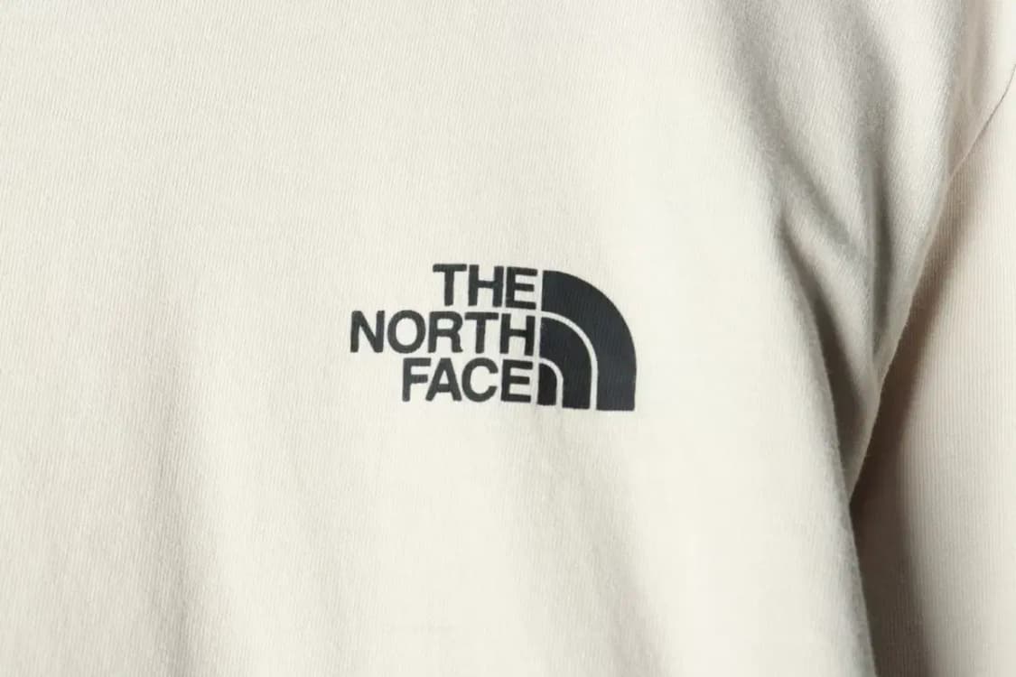 (M) 노스페이스 긴팔티셔츠 베이지 로고-15F49 상품이미지5