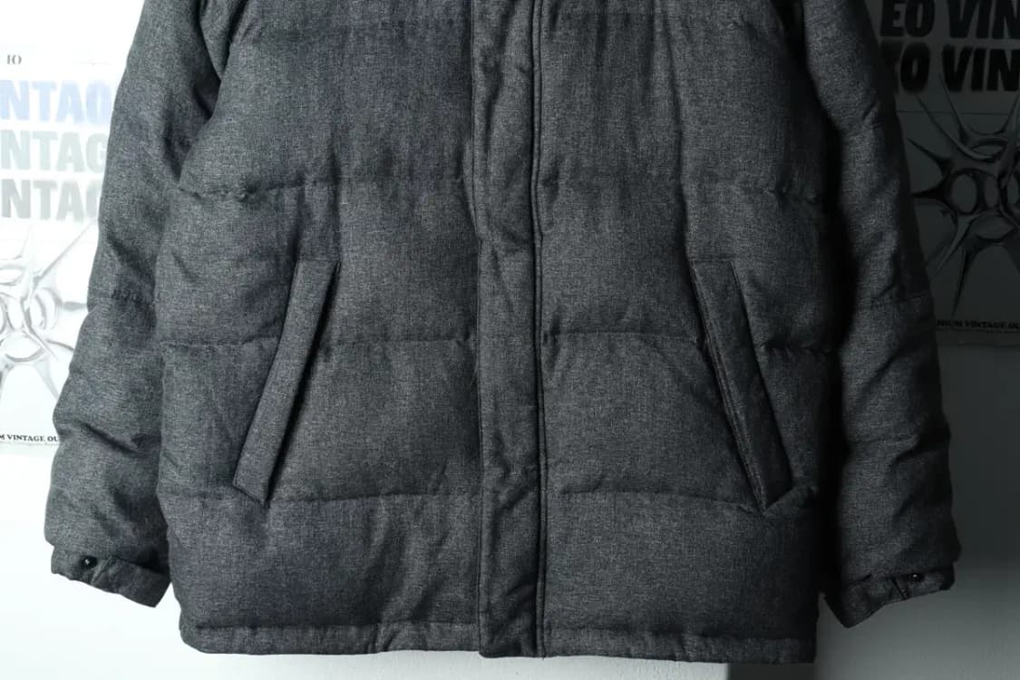 (XL) 아디다스 패딩 점퍼자켓 덕다운 그레이 올드스쿨-15F4F 상품이미지4