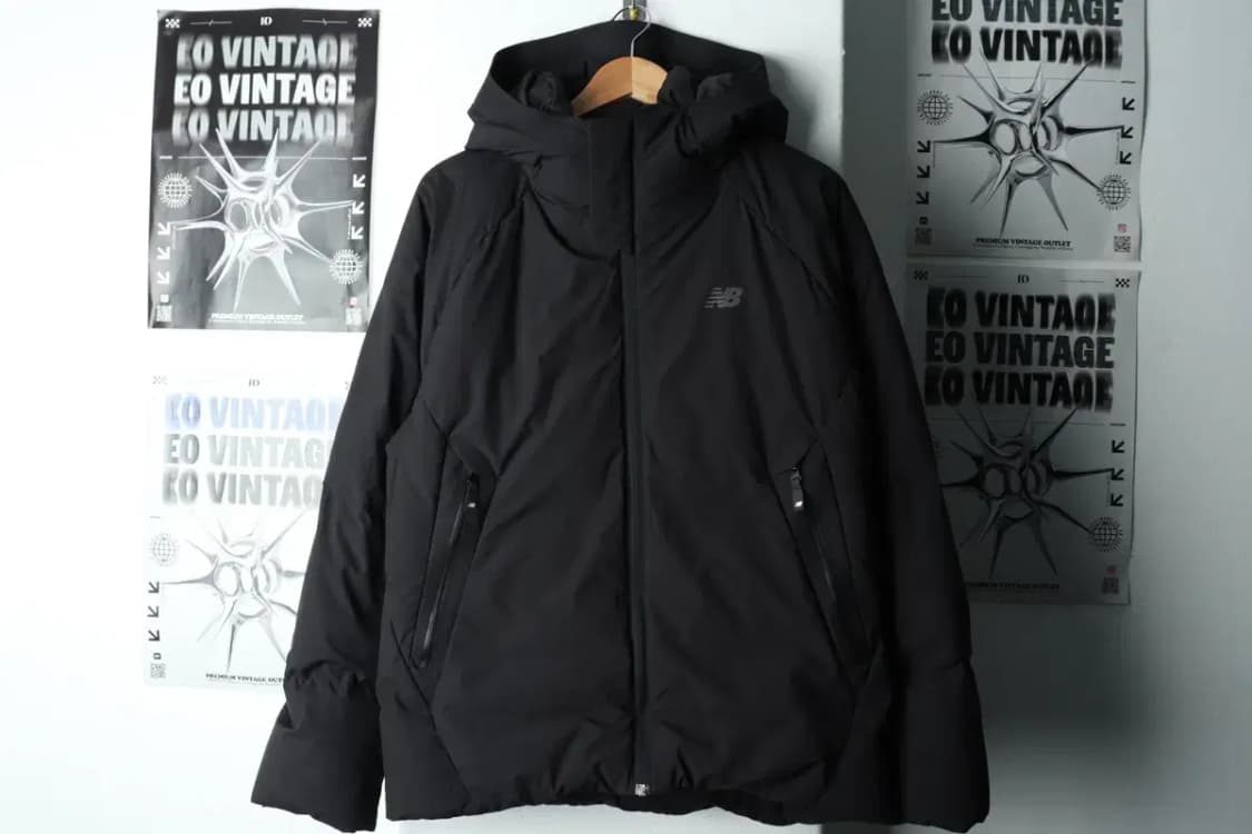 (L-XL) 뉴발란스 패딩 점퍼자켓 덕다운 블랙 오리털 대장-15F50 상품이미지2