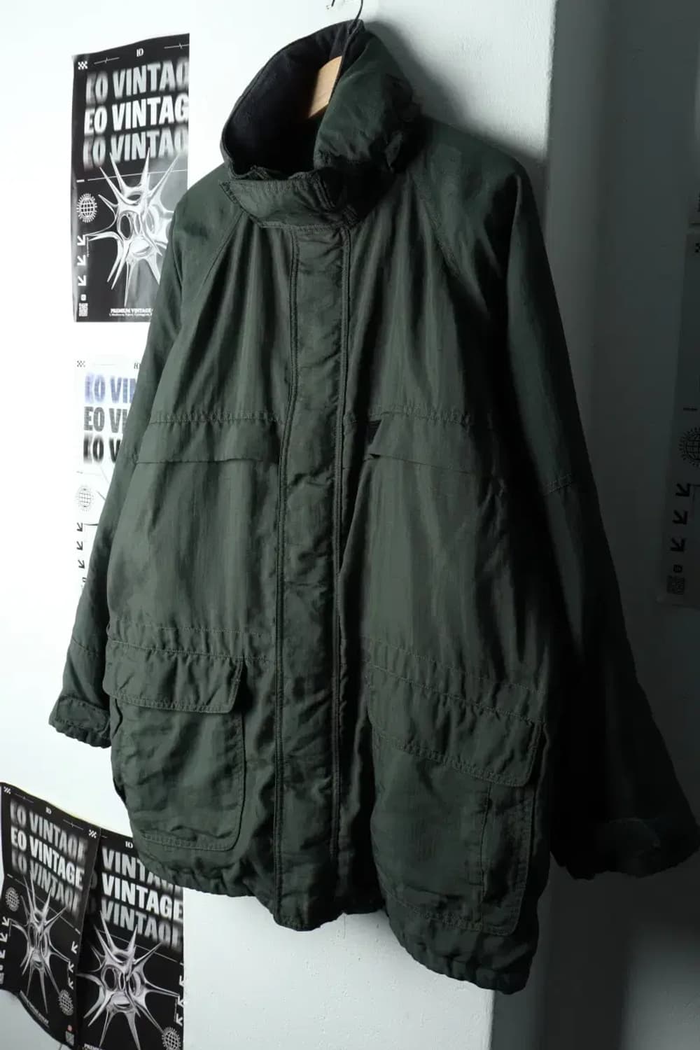 (M-L) 아르마니 패딩 점퍼자켓 년대 개파카 그린 한정-15F51 상품이미지1
