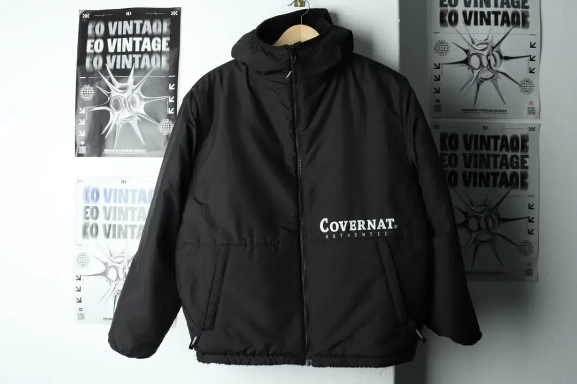 (S-M) 커버낫 패딩 점퍼자켓 리버시블 후리스 블랙-15FC0 상품이미지2