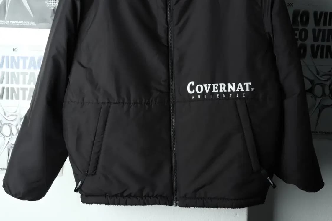 (S-M) 커버낫 패딩 점퍼자켓 리버시블 후리스 블랙-15FC0 상품이미지4