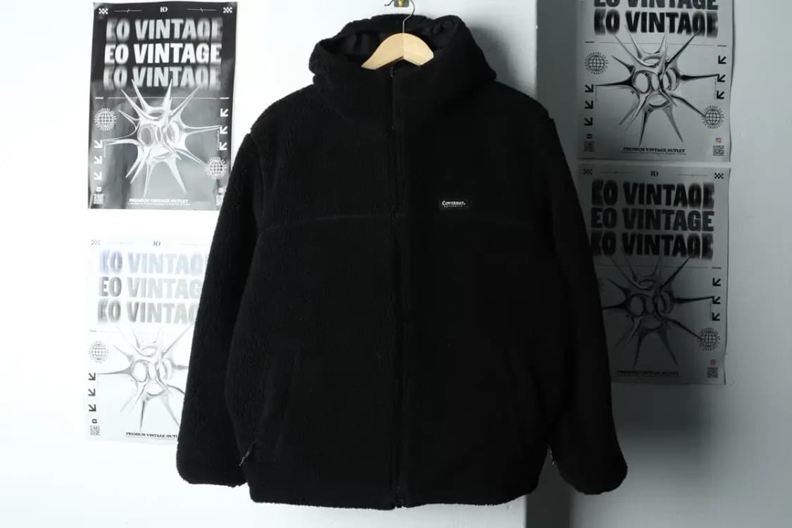 (S-M) 커버낫 패딩 점퍼자켓 리버시블 후리스 블랙-15FC0 상품이미지7