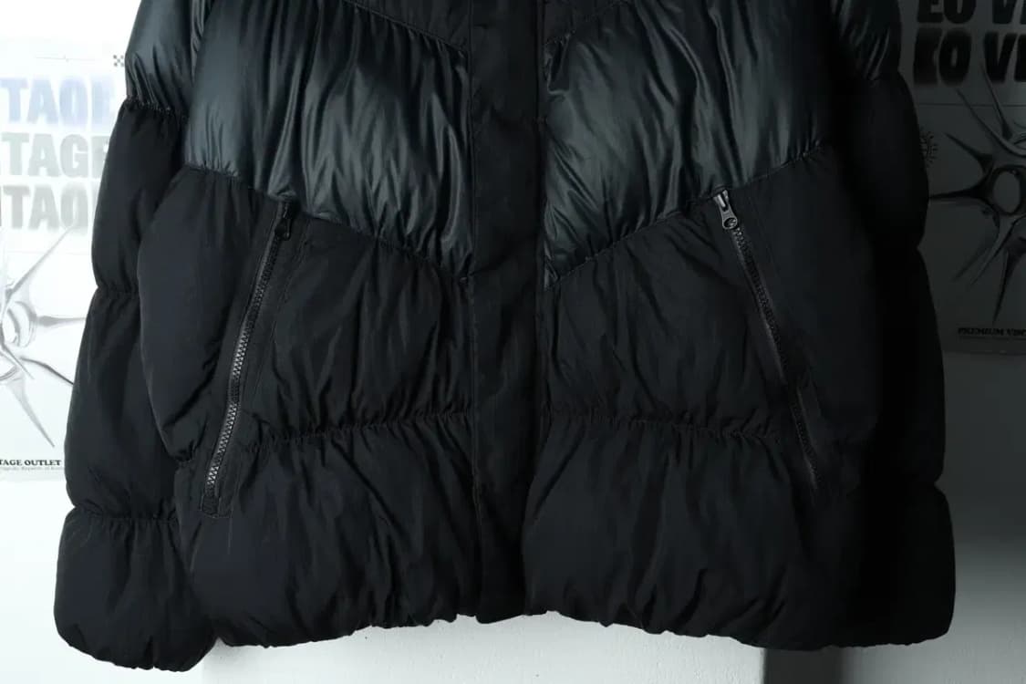 (M-L) 나이키 패딩 점퍼자켓 덕다운 블랙 올드스쿨-15FC4 상품이미지4