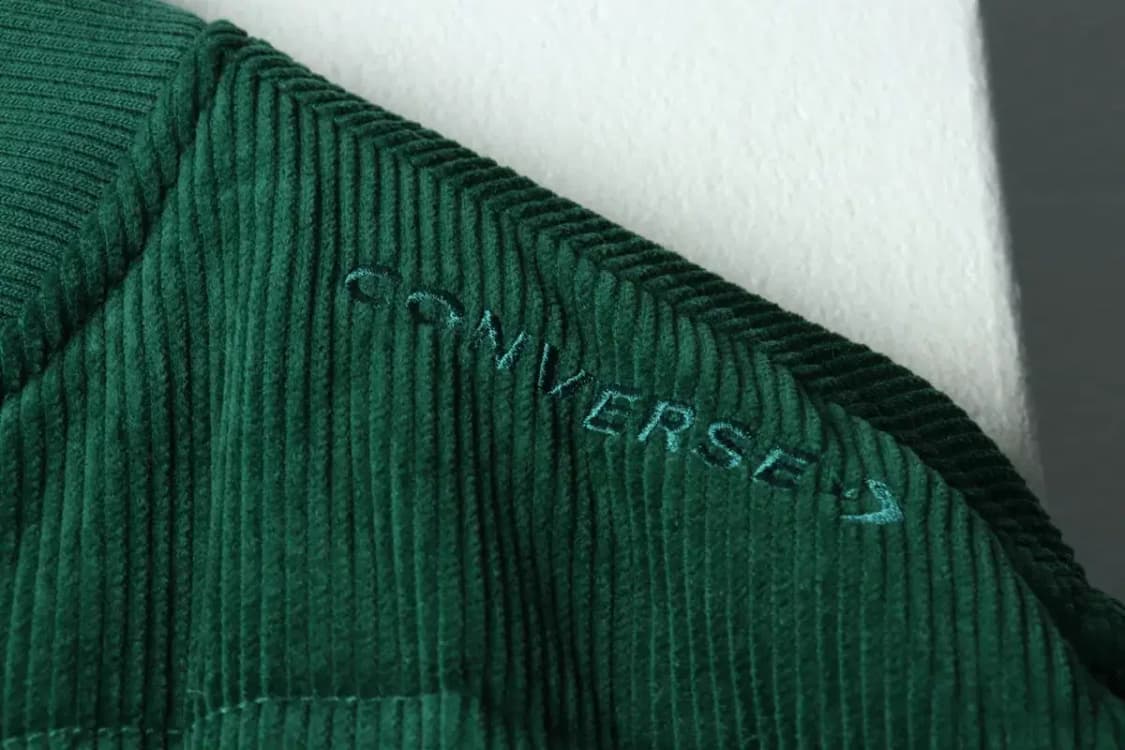 (M-L) 컨버스 패딩 점퍼자켓 코듀로이 그린 올스타-15FC6 상품이미지5