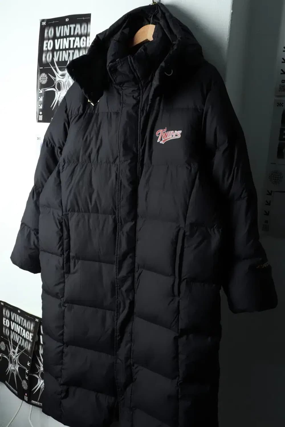 (XL) 데상트 패딩 점퍼자켓 엘지트윈스 구 로고 롱 한정판-15FC8 상품이미지1