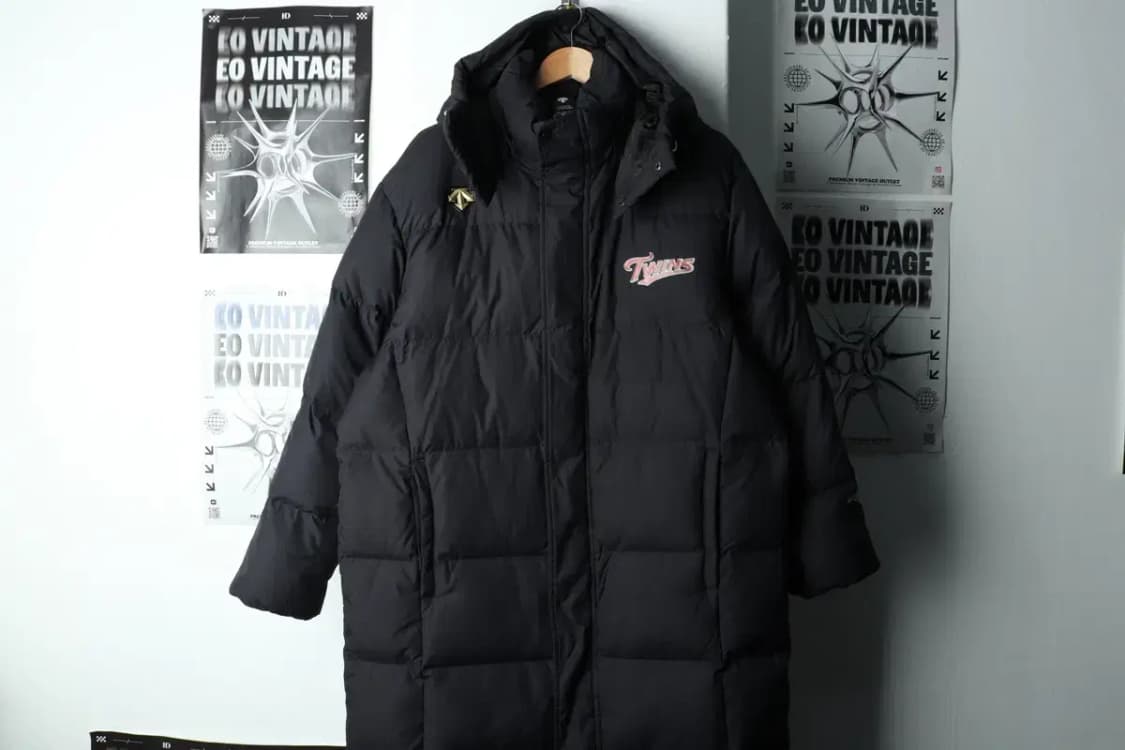 (XL) 데상트 패딩 점퍼자켓 엘지트윈스 구 로고 롱 한정판-15FC8 상품이미지3