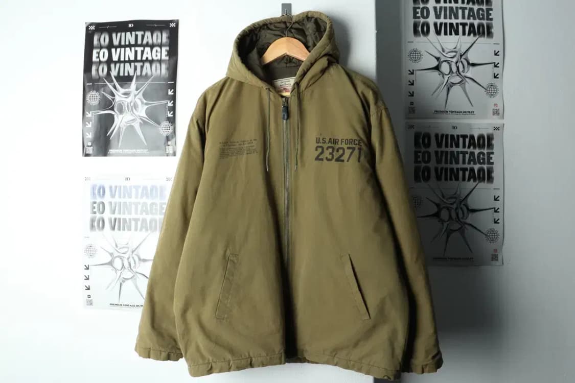 (L-2XL) 브랜드빈티지 패딩 점퍼자켓 공군 카키 경량 누빔-15FCA 상품이미지2