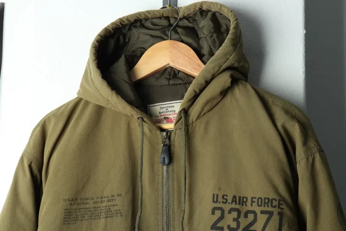 (L-2XL) 브랜드빈티지 패딩 점퍼자켓 공군 카키 경량 누빔-15FCA 상품이미지3