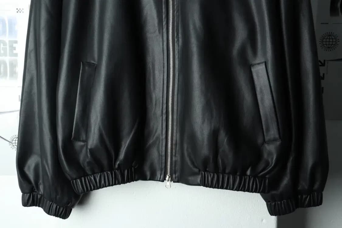 W(F) 플레이스 스튜디오 집업 바람막이 점퍼자켓 비건 레더-15FCF 상품이미지4