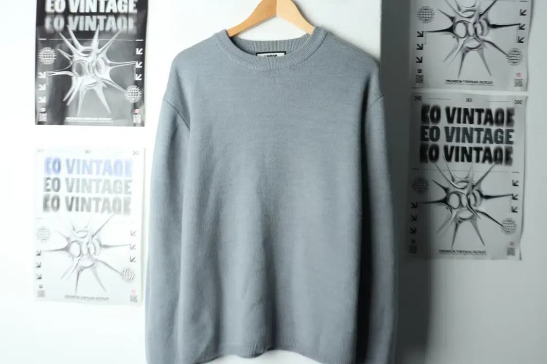 (L-XL) 엘무드 니트 연블루 울 모크넥 반목-15FD2 상품이미지2