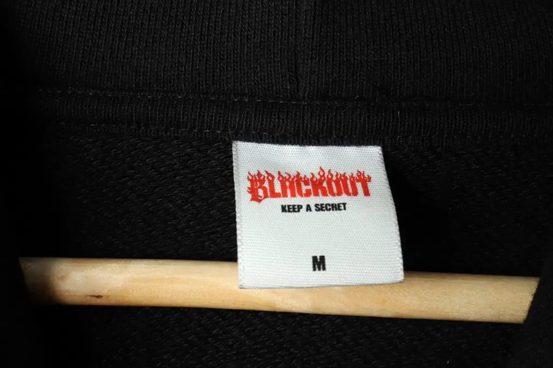 (M-XL) 블랙아웃 후드티셔츠 본 스컬 올드스쿨 매물 희귀-15FD5 상품이미지7