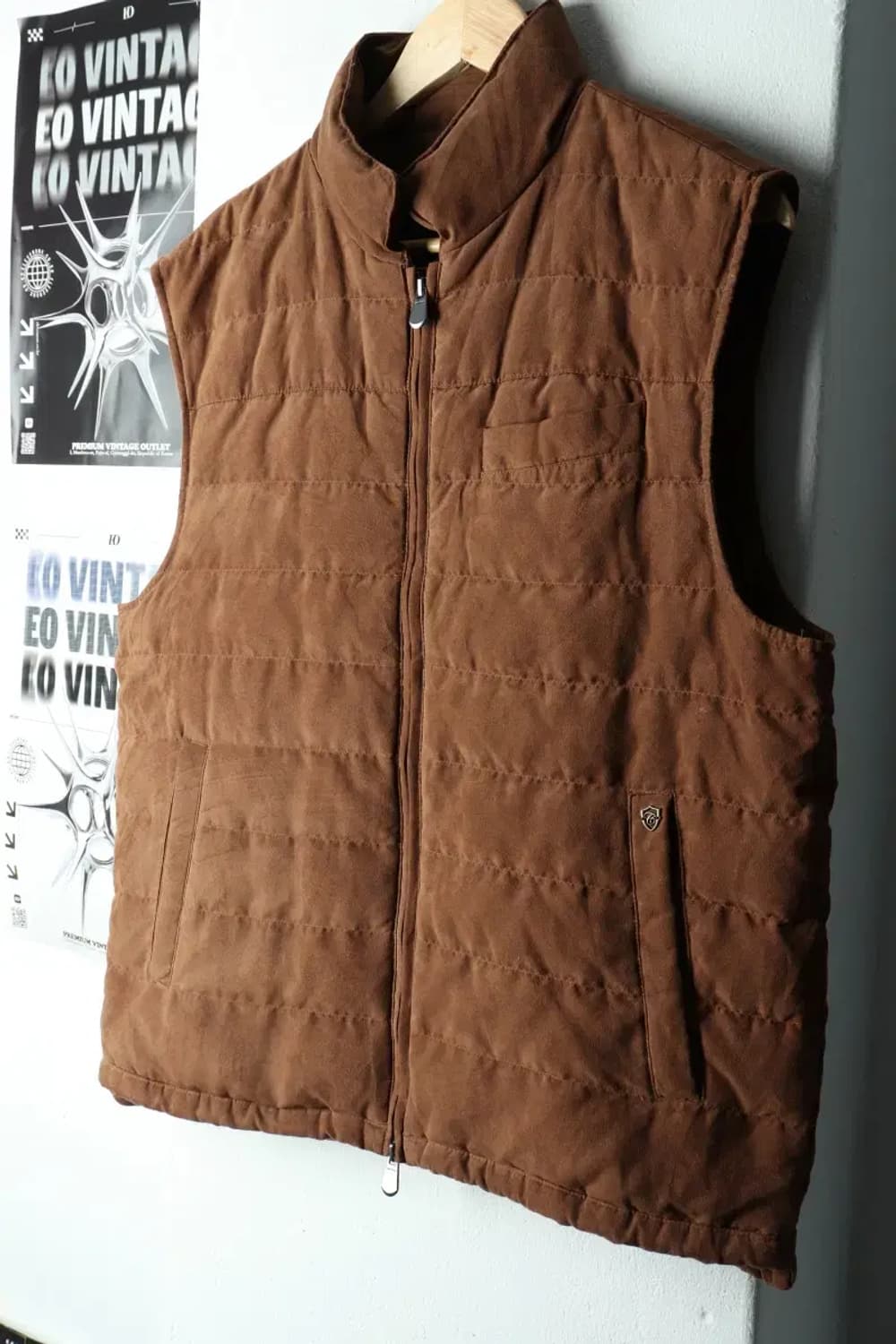 (XL) 브랜드빈티지 패딩 점퍼자켓 세무 스웨이드 구스다운-15FDF 상품이미지1