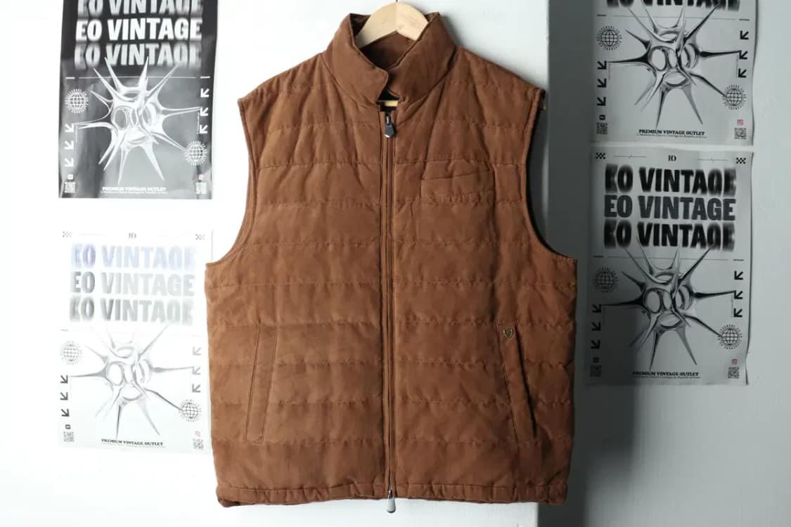 (XL) 브랜드빈티지 패딩 점퍼자켓 세무 스웨이드 구스다운-15FDF 상품이미지2