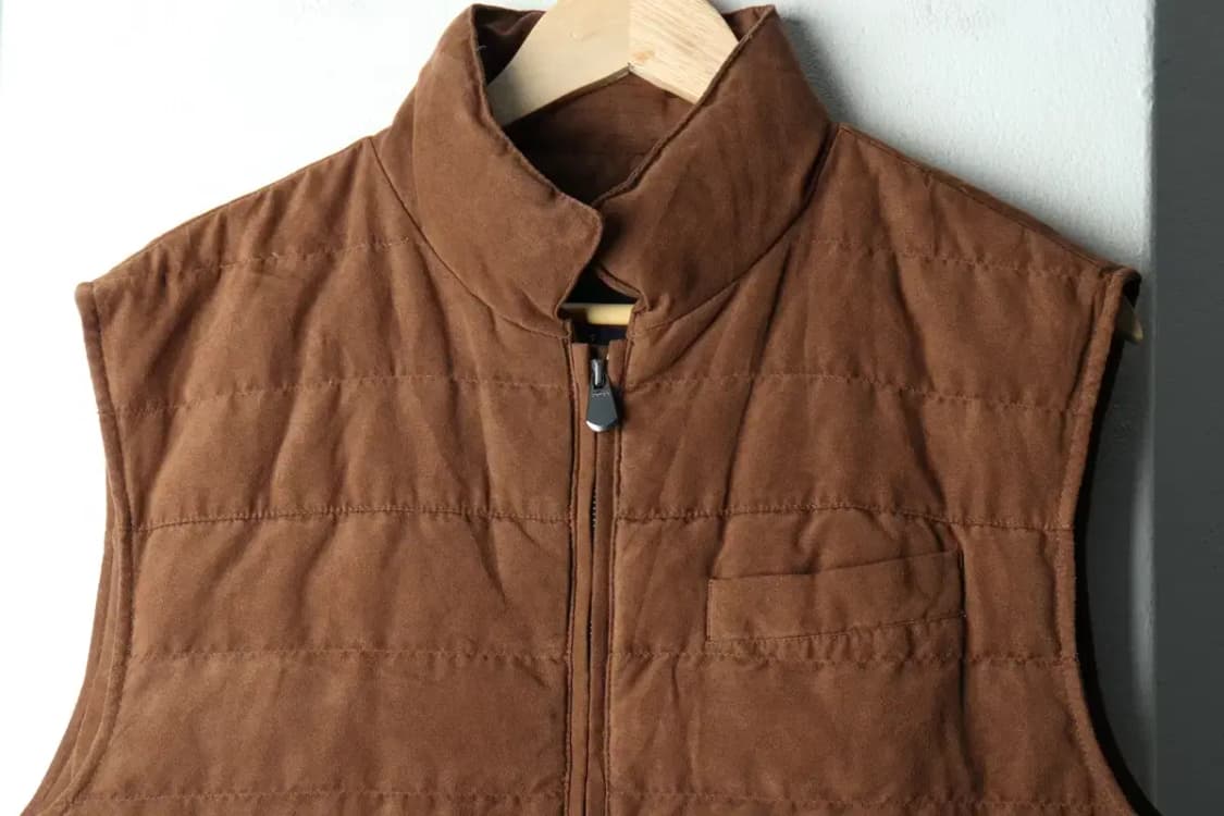 (XL) 브랜드빈티지 패딩 점퍼자켓 세무 스웨이드 구스다운-15FDF 상품이미지3