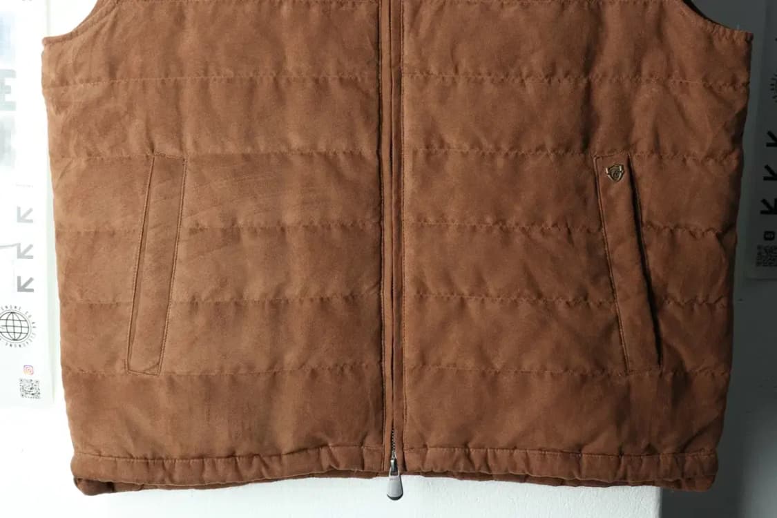 (XL) 브랜드빈티지 패딩 점퍼자켓 세무 스웨이드 구스다운-15FDF 상품이미지4