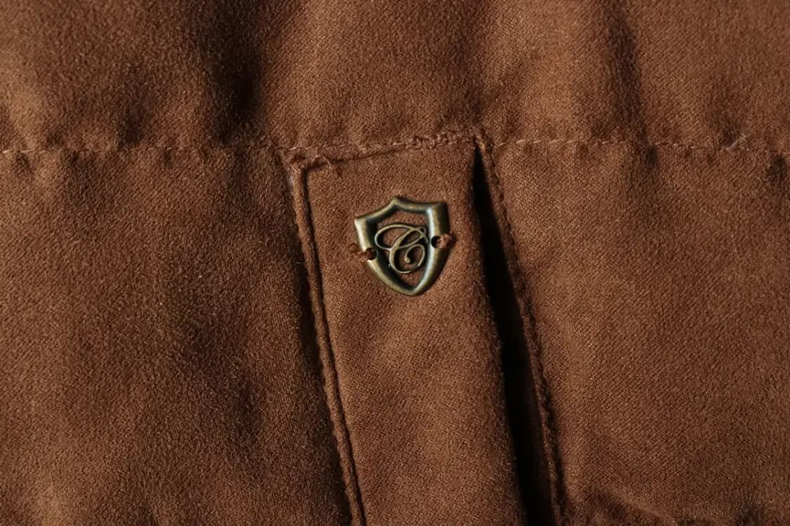 (XL) 브랜드빈티지 패딩 점퍼자켓 세무 스웨이드 구스다운-15FDF 상품이미지5