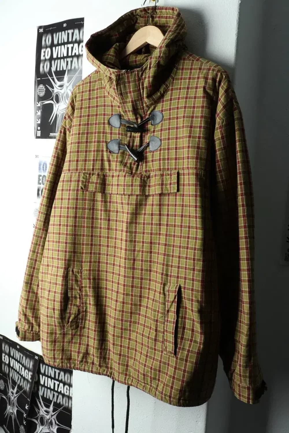 (2XL) 퍼스텝 집업 바람막이 점퍼자켓 빅사이즈 체크 누빔-15FE1 상품이미지1