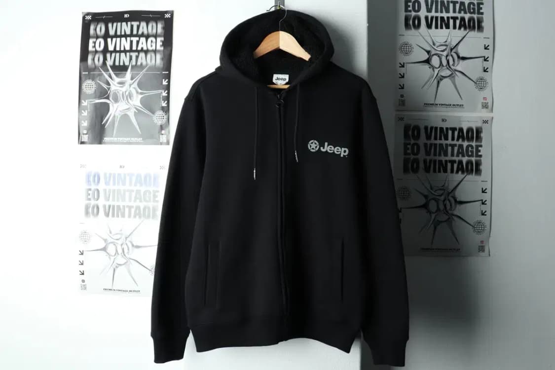 (XL) 지프 후드집업 블랙 기모 올드스쿨 뽀글이-15FE6 상품이미지2