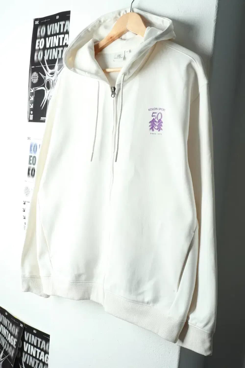 (M-L) 코오롱스포츠 후드집업 주년 한정판 기모 매물 희귀-15FE7 상품이미지1