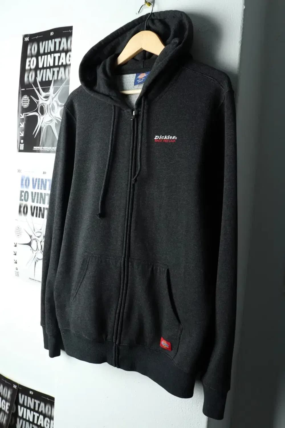 (M) 디키즈 후드집업 차콜 그레이 기모-15FE8 상품이미지1