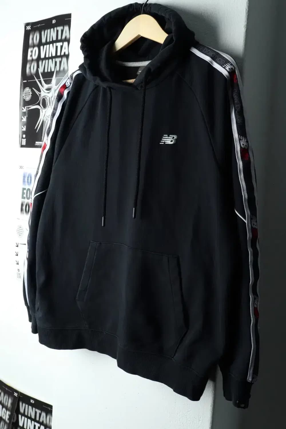 (L) 뉴발란스 후드티셔츠 블랙 스트릿-15FEC 상품이미지1