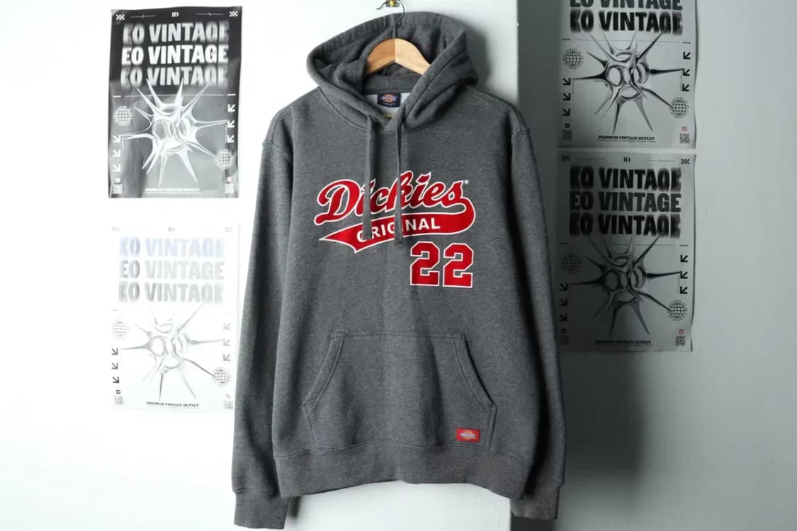 (L-XL) 디키즈 후드티셔츠 빅로고 그레이 기모-15FED 상품이미지2