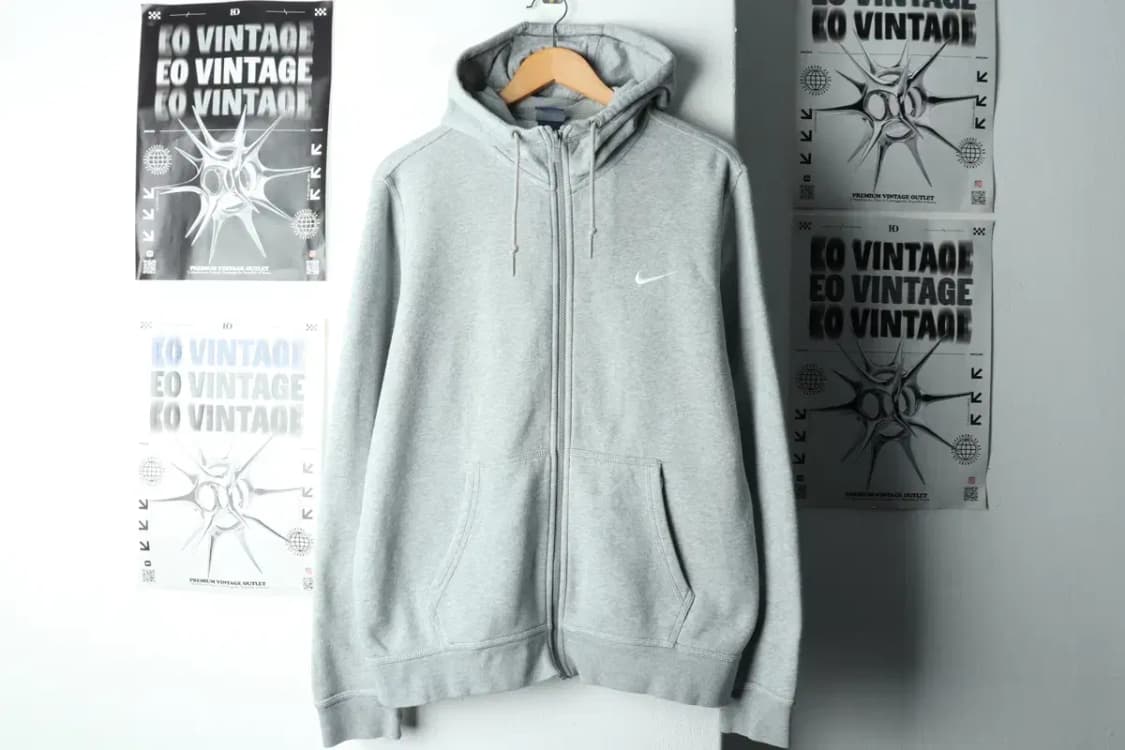 (2XL) 나이키 후드집업 빅사이즈 그레이 기모-15FF1 상품이미지2