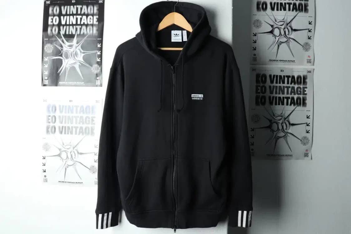 (XL-2XL) 아디다스 후드집업 불꽃 삼선 블랙-15FF2 상품이미지2