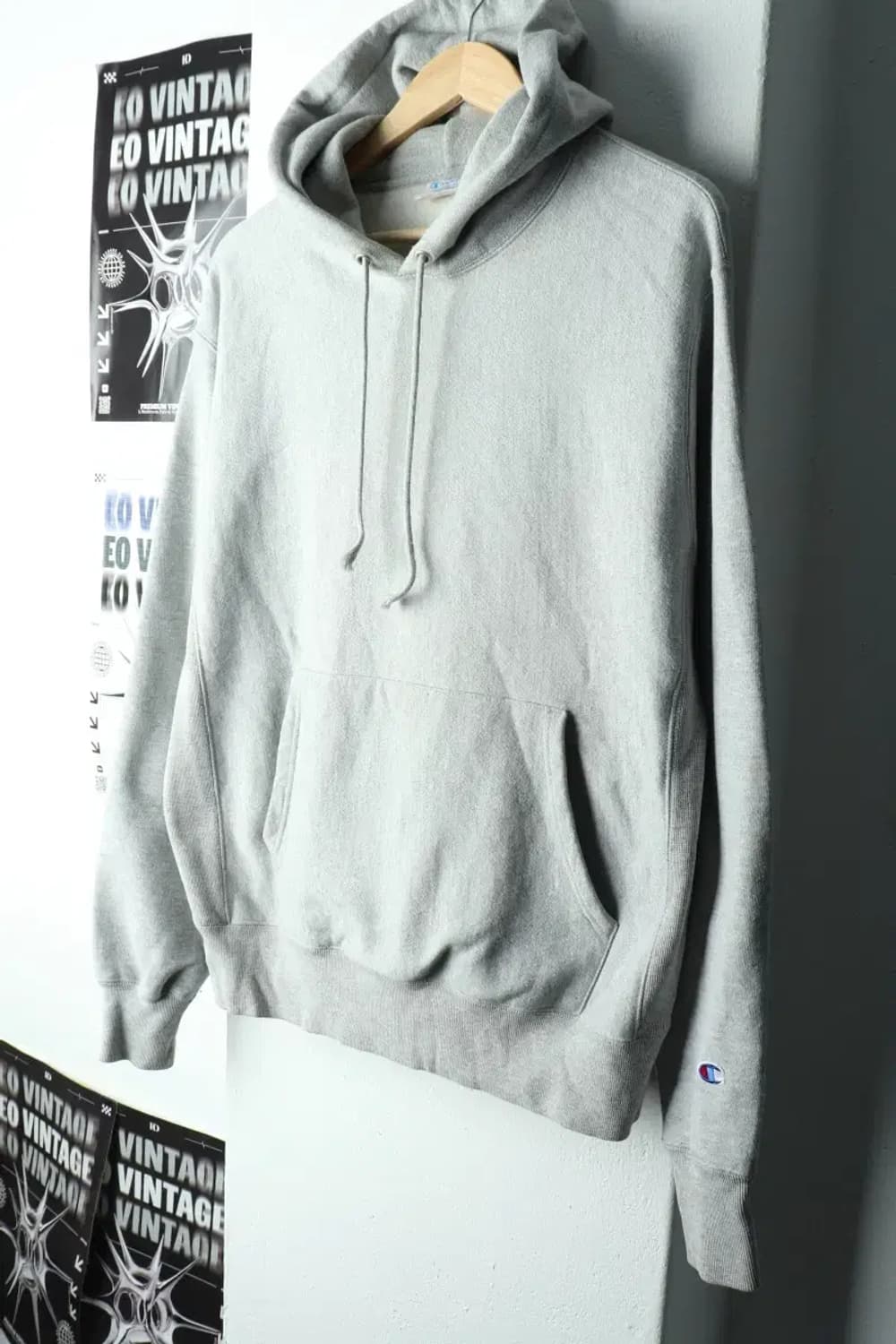 (M-XL) 챔피온 후드티셔츠 리버스위브 그레이 기모-15FF8 상품이미지1