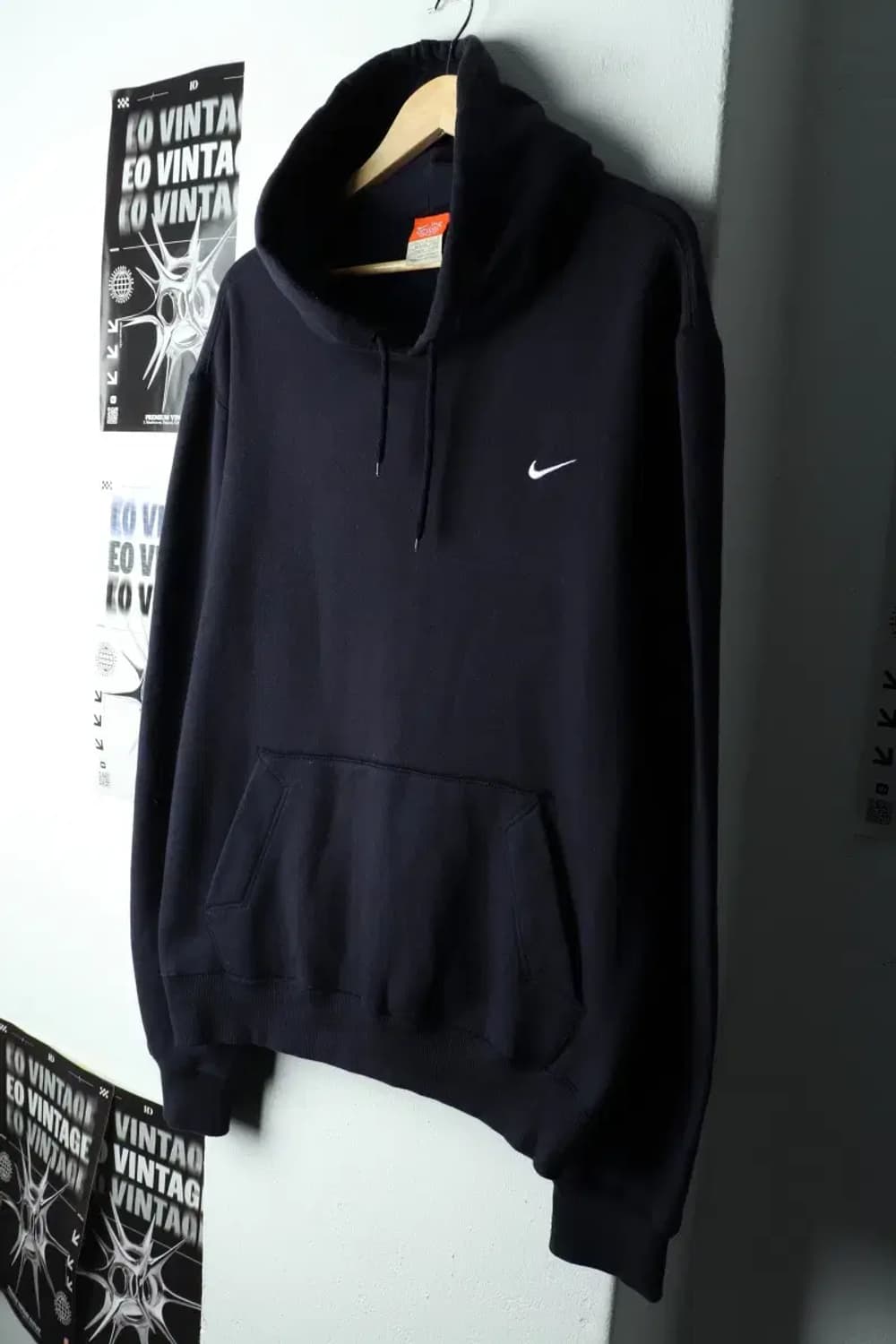 (L-XL) 나이키 후드티셔츠 년 네이비 기모 올드스쿨-16000 상품이미지1