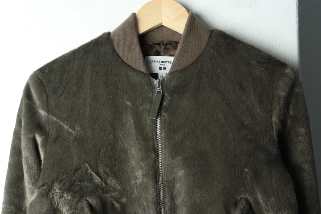 W(M-L) 유니클로 집업 바람막이 점퍼자켓 카린로이펠드 퍼-16005 상품이미지3