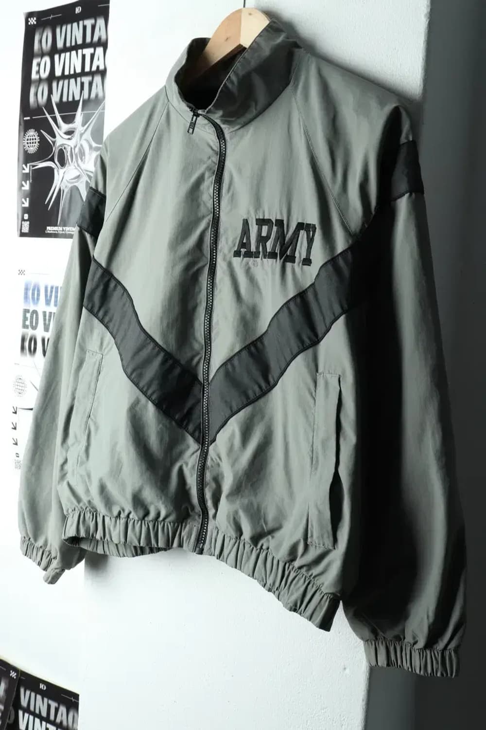 (S-M) 브랜드빈티지 집업 바람막이 점퍼자켓 수선 미군-16009 상품이미지1