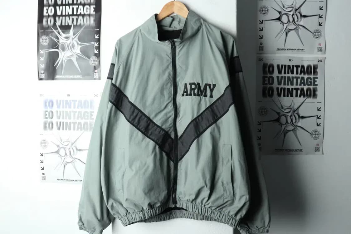 (L-XL) 브랜드빈티지 집업 바람막이 점퍼자켓 아미 미군-1600C 상품이미지2