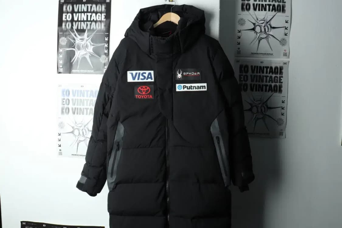 (L-XL) 스파이더 패딩 점퍼자켓 스키팀 롱 한정판 오리털-15F52 상품이미지3