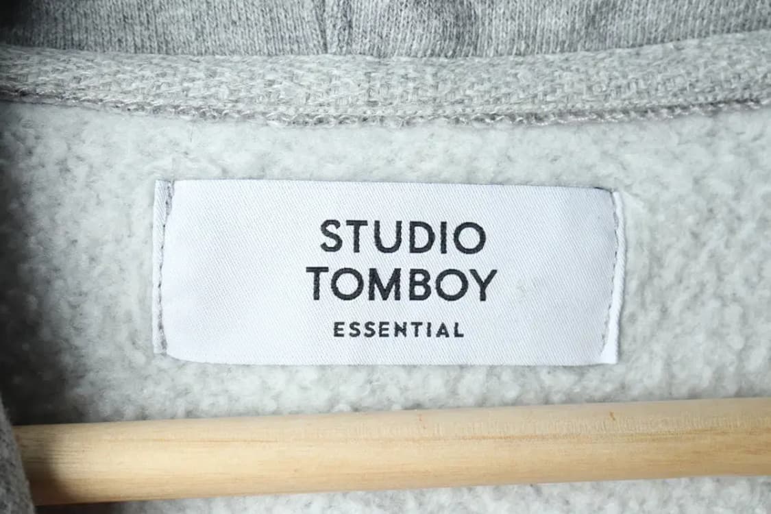 W(F) 스튜디오 톰보이 후드티셔츠 반집업 그레이 기모-15F55 상품이미지6