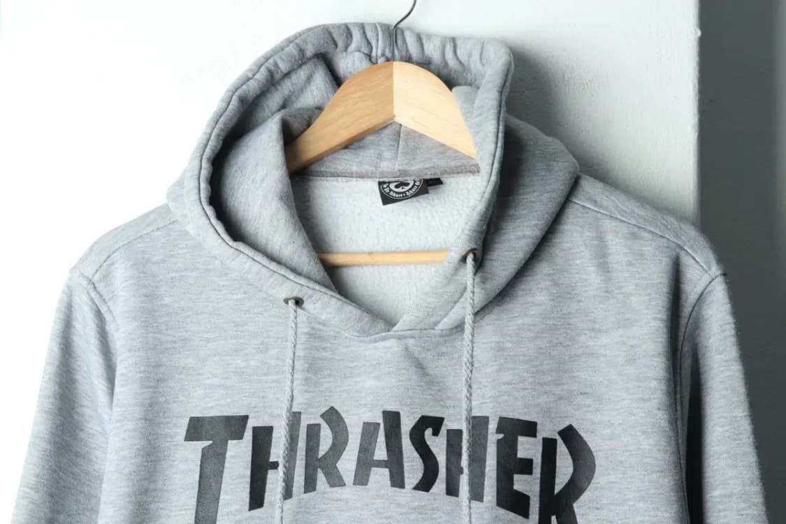 (XL) 트레셔 후드티셔츠 작은오염 빅로고 올드스쿨 기모-15F56 상품이미지3