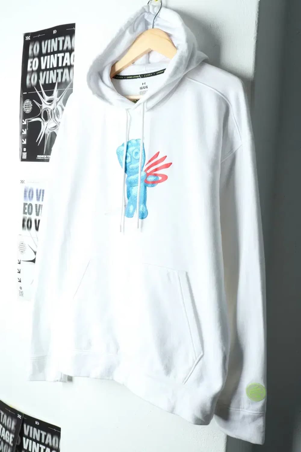 (L) 언더아머 후드티셔츠 스테판커리 사워패치키즈 기모 한정-15F59 상품이미지1