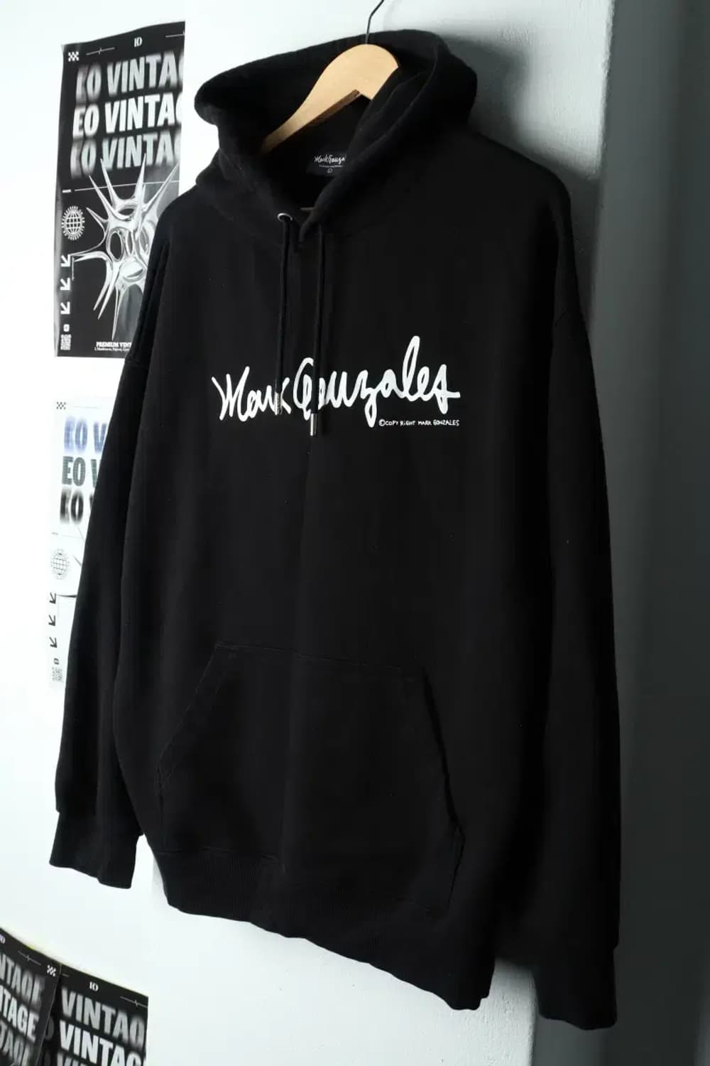 (L-XL) 마크곤잘레스 후드티셔츠 레터링 블랙 올드스쿨-15F5C 상품이미지1