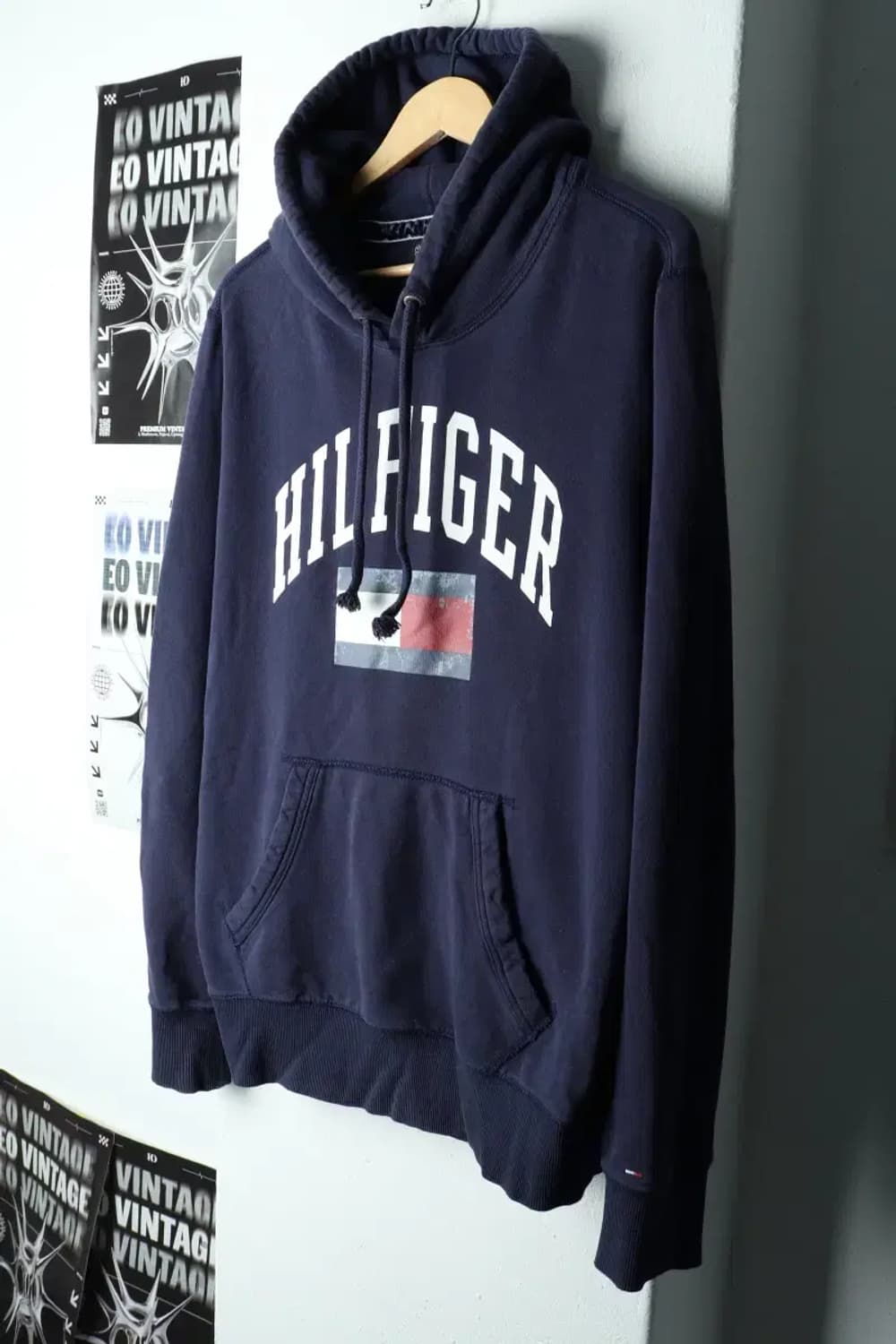 (XL) 타미힐피거 후드티셔츠 그런지빈티지 잘익음-15F5E 상품이미지1