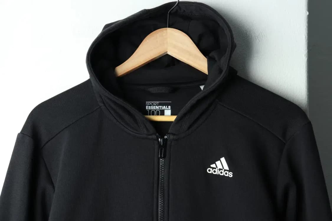 (L-XL) 아디다스 후드집업 블랙 삼선 올드스쿨-15F60 상품이미지3