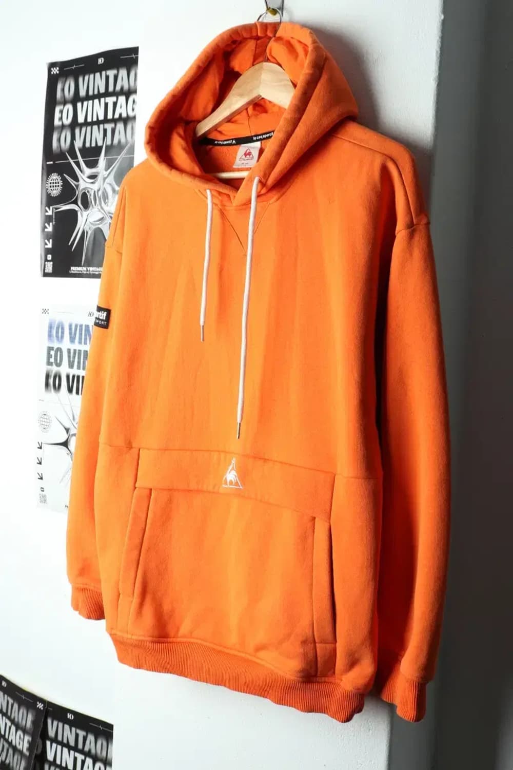 (M-L) 르꼬끄 후드티셔츠 기모 오렌지 아노락-15F62 상품이미지1