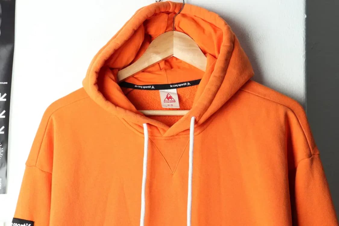(M-L) 르꼬끄 후드티셔츠 기모 오렌지 아노락-15F62 상품이미지4