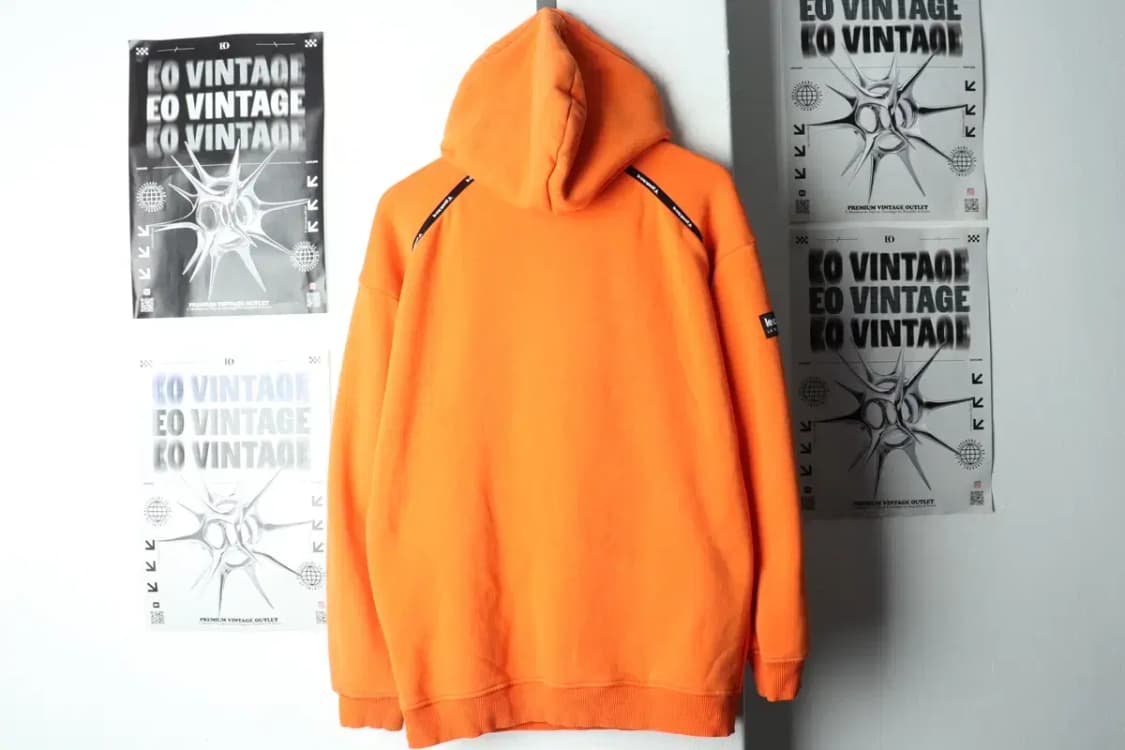 (M-L) 르꼬끄 후드티셔츠 기모 오렌지 아노락-15F62 상품이미지8