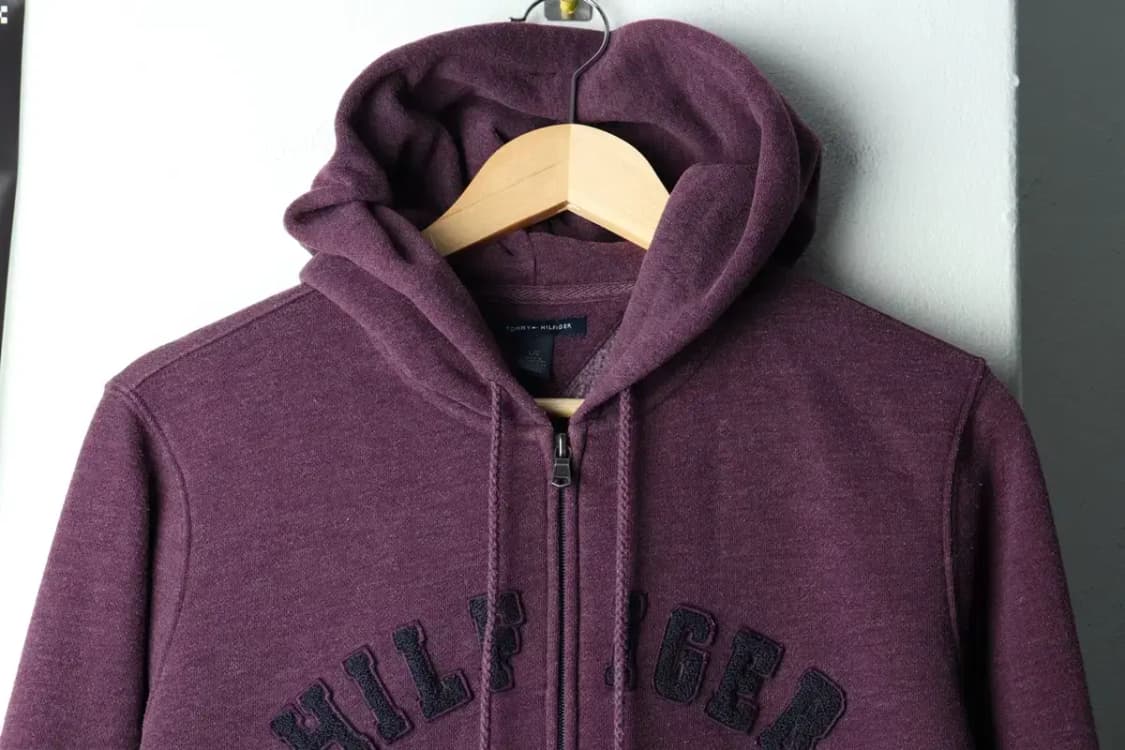 W(L) 타미힐피거 후드집업 퍼플 기모 포도맛-15F64 상품이미지3